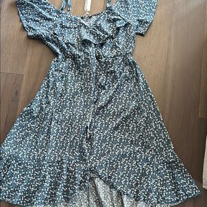 Floral Blue Dress